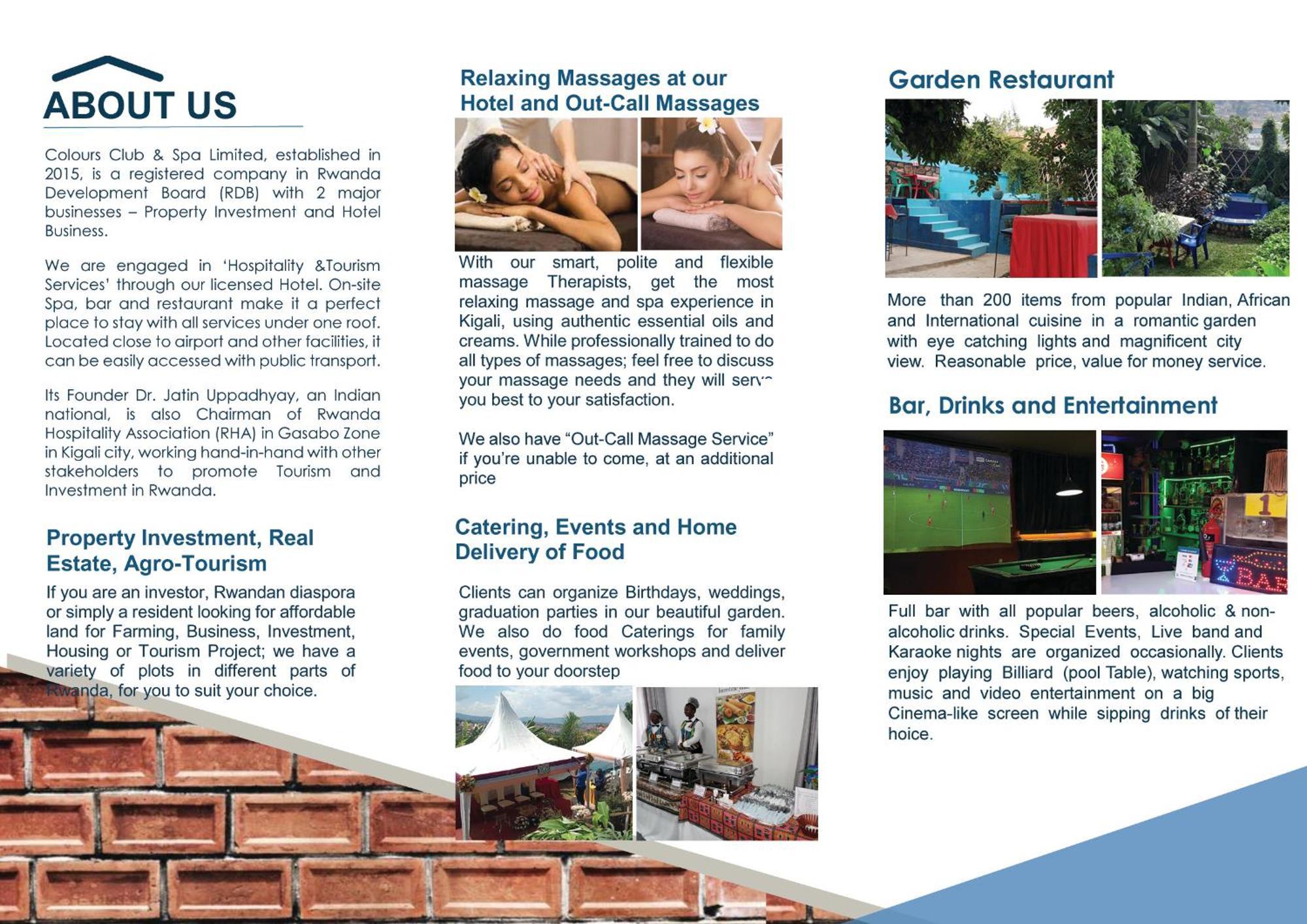 Colours Club And Spa Kigali Esterno foto